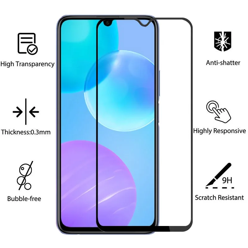 Защитное стекло на экран Honor 30 Lite - защитная пленка из закаленного стекла для Huawei Honor Youth 30 Lite 30 Youth Light 6.5.