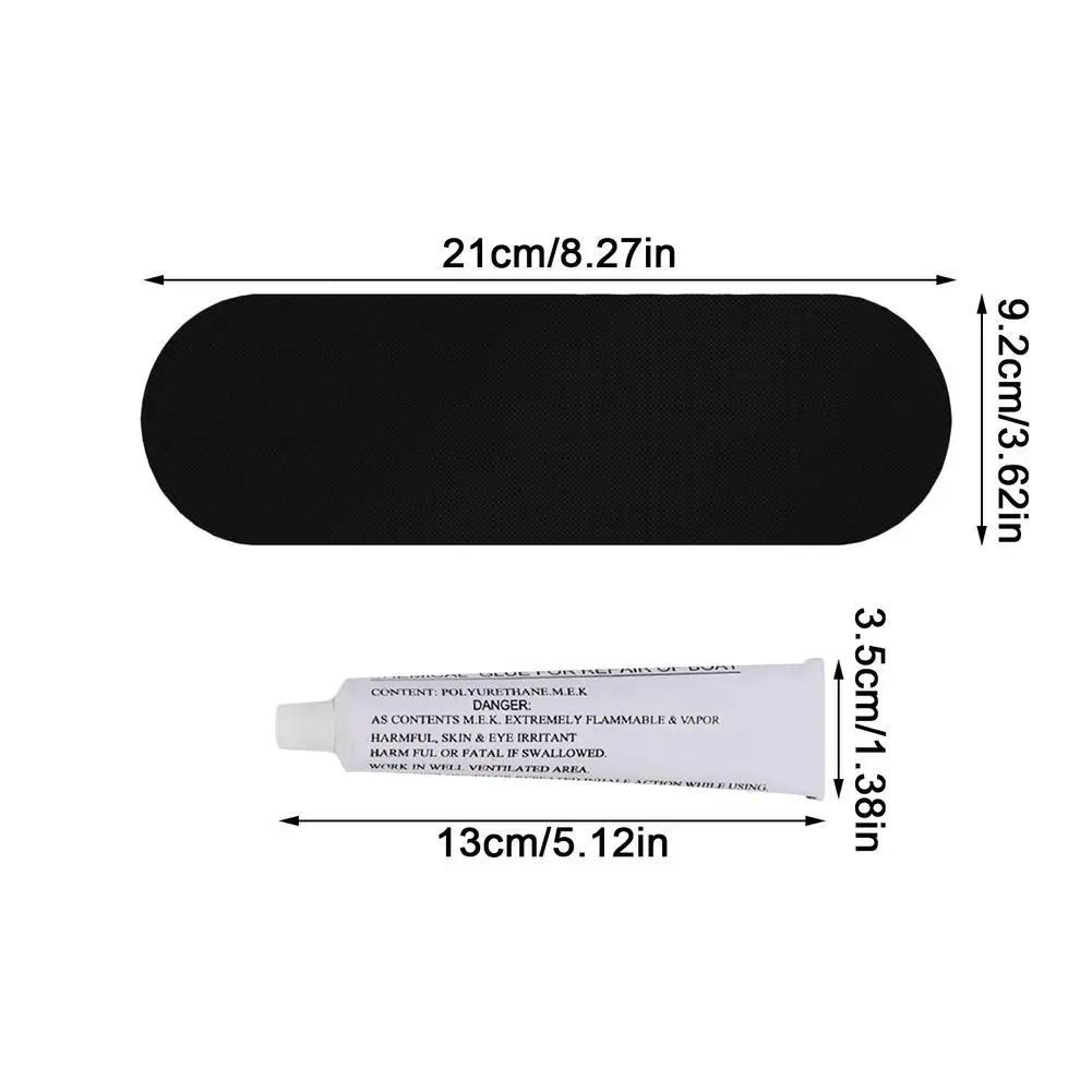 

3pcs PVC Multifunctional Glue Repair Patch Suitable For Rubber Boats Inflatable Boat Swim Ring Dedicated Repair Patch Kits