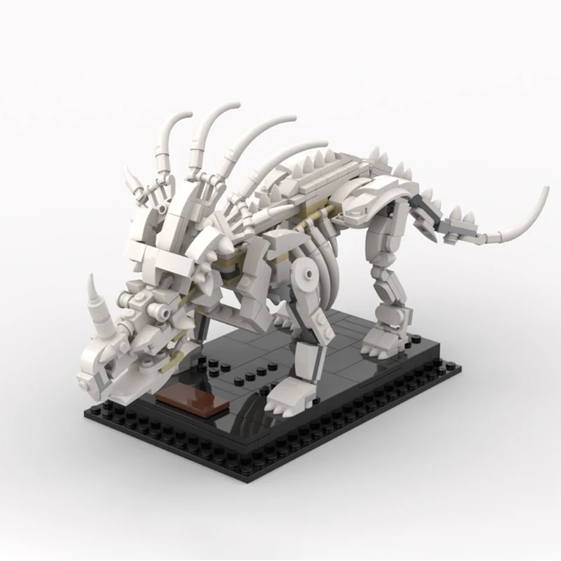 

Building Blocks Jurassic Era 3D Dinosaurs Fossils Skeleton Model Bricks Museum Educational DIY Toys Children Gifts 369pcs