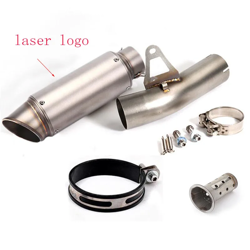 

Motorcycle exhaust pipe gp project muffler and middle link pipe tube with DB killer escape for s1000rr 2009-2015 years