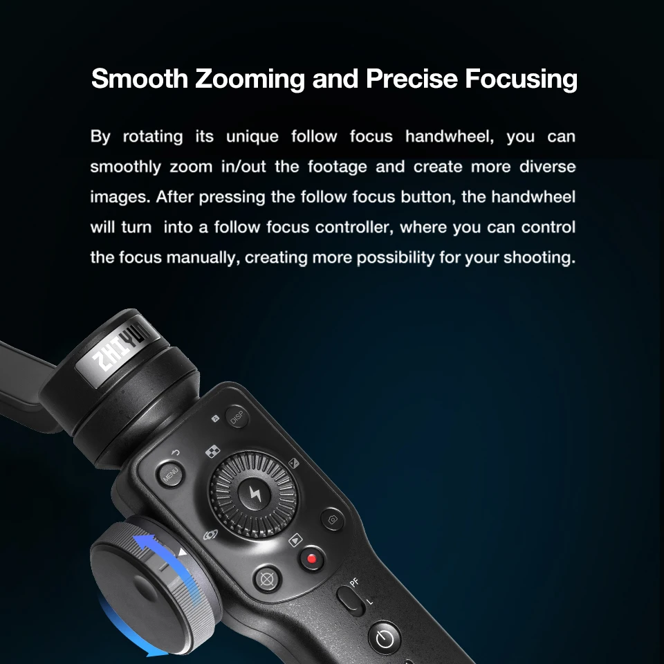 3-осевой Ручной Стабилизатор ZHIYUN Smooth 4 для смартфонов iPhone XS 11 HUAWEI Xiaomi Samsung Galaxy |