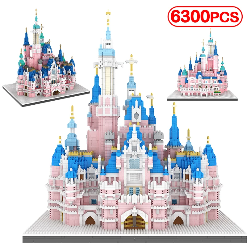 

6300pcs 3D Mini Amusement Park Architecture Building Blocks City Diamond Amusement Castle House Friends Bricks Toy for Children