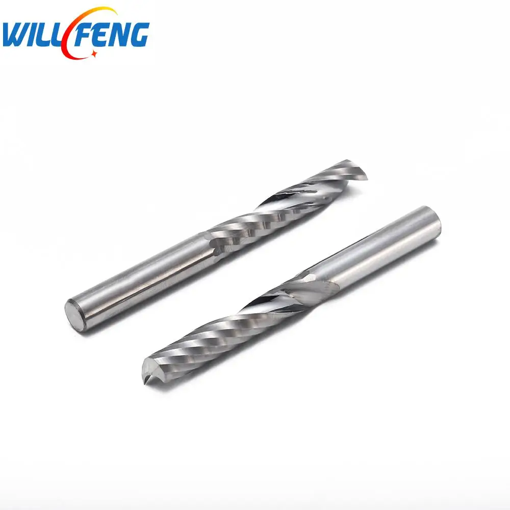 Будет Feng 6 мм одна спиральная канавка для резки акриловой алюминиевой доски 2