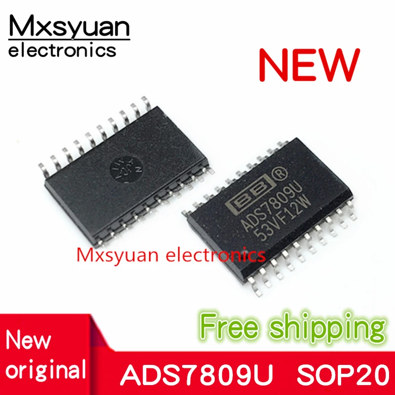 

5 шт. ~ 50 Φ ADS7809U ADS7809 SOP20 новый оригинальный чип ADC