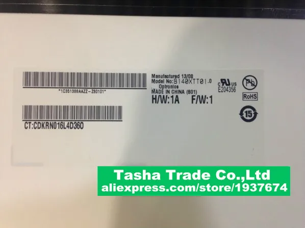 

Brand New LCD For Lenovo S410P S400 S415 With Touch Screen For S400 S415 B140XTT01.0