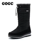 Женские зимние водонепроницаемые ботинки GOGC Lucyever, Повседневные Легкие ботинки до лодыжки, на платформе, теплые ботинки