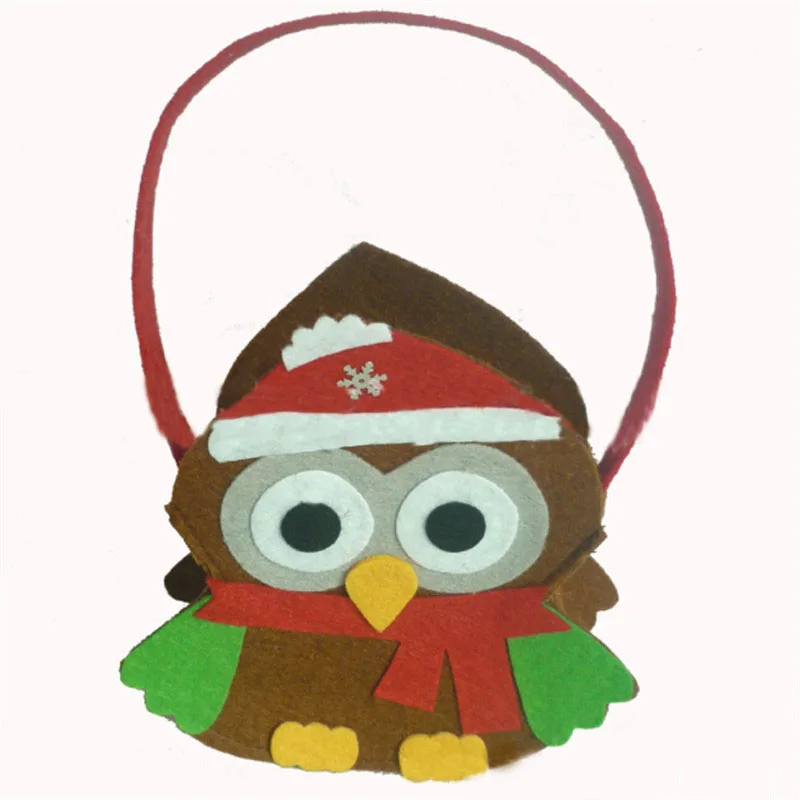Рождественские новогодние конфеты в форме домика висячие Сумки дерева совы