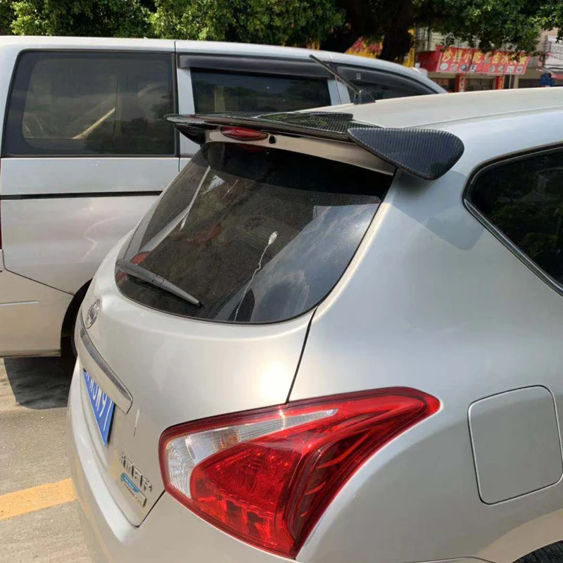 Для Suzuki Swift Nissan Tiida высококачественный карбоновый Материал задний автомобильный спойлер для Suzuki Swift спойлер 2008