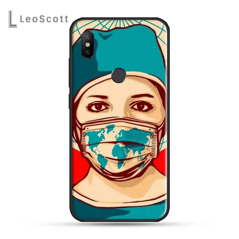 

Medicine Nurse Doctor Dentist cute cartoon Phone Case funda For Xiaomi Redmi 7 8 9t a3 9se k20 mi8 max3 lite 9 note 9s 10 pro