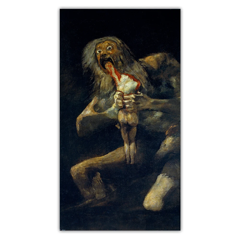 

Citon Francisco GoyaSaturn Devouring His SonCanvas Oil Painting Artwork Poster Picture Wall Background Decor Home Decoration
