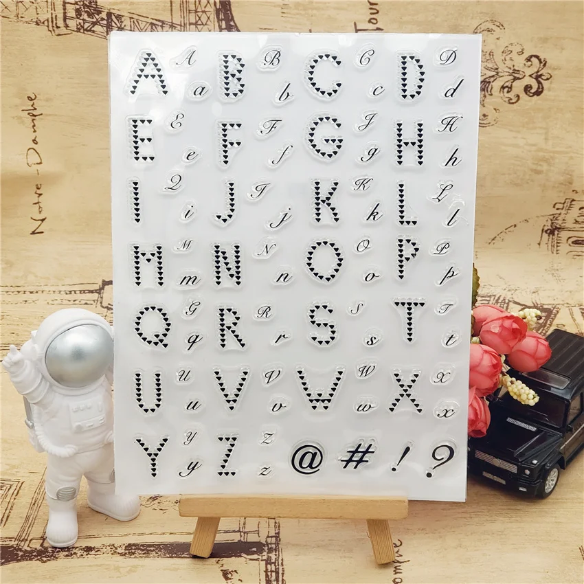 

14*18CM Love letters Transparent Seal Clear Stamps Silicone Seal Roller Stamps DIY Scrapbook Album / Card Production Easter