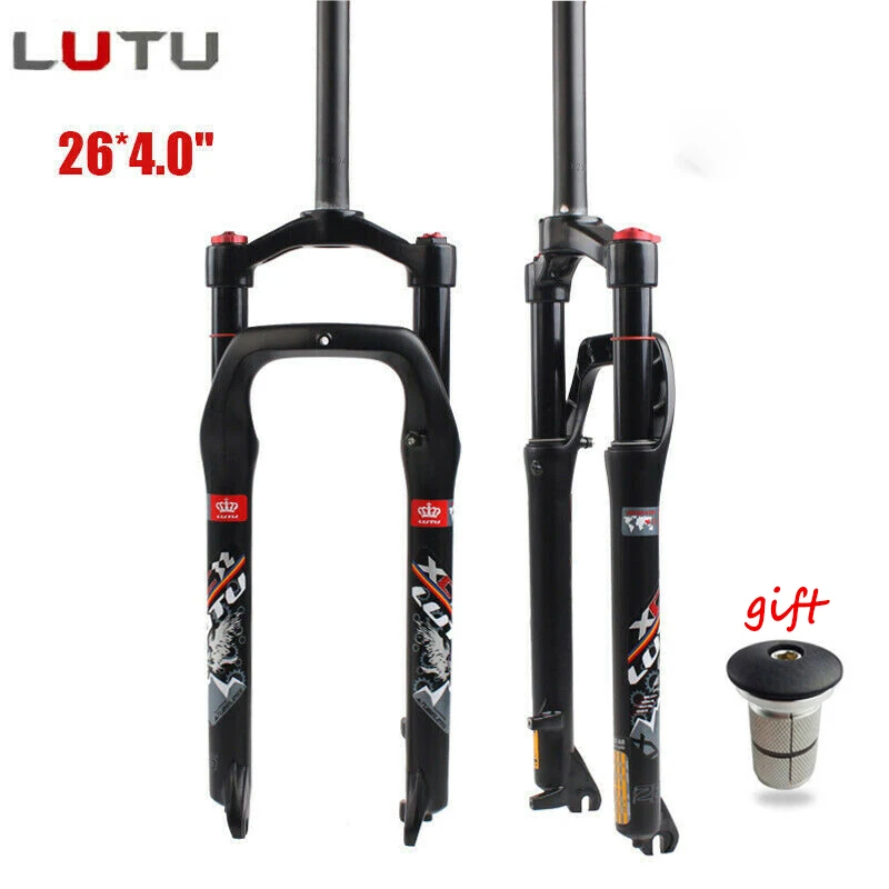 LUTU Forcella Fat Bike 2" Велосипедная вилка с блокировкой амортизационные вилки 135 мм для 4,0" шины Снег/пляж велосипед вилка