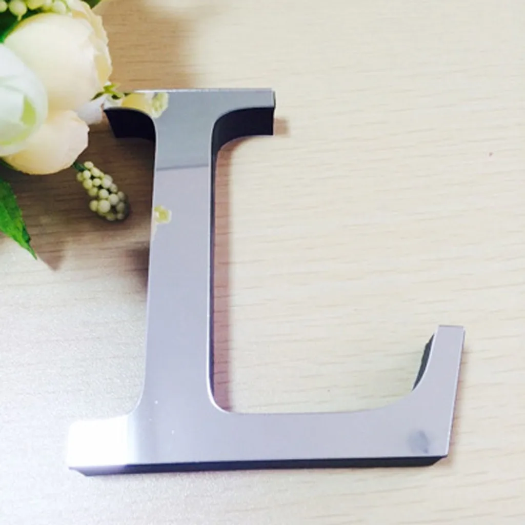 3D Mirror Letters Wall Stickers 26 English Alphabet DIY Logo Name Wedding Love Art Crafts Ornaments Home Decoration | Дом и сад