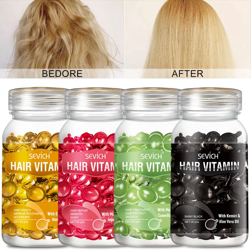 

Hair Vitamin Keratin Complex Oil Hair Care Silky Hair Mask Repair Damaged Hair Capsule Serum Hair Repair Treatment Moroccan Oil