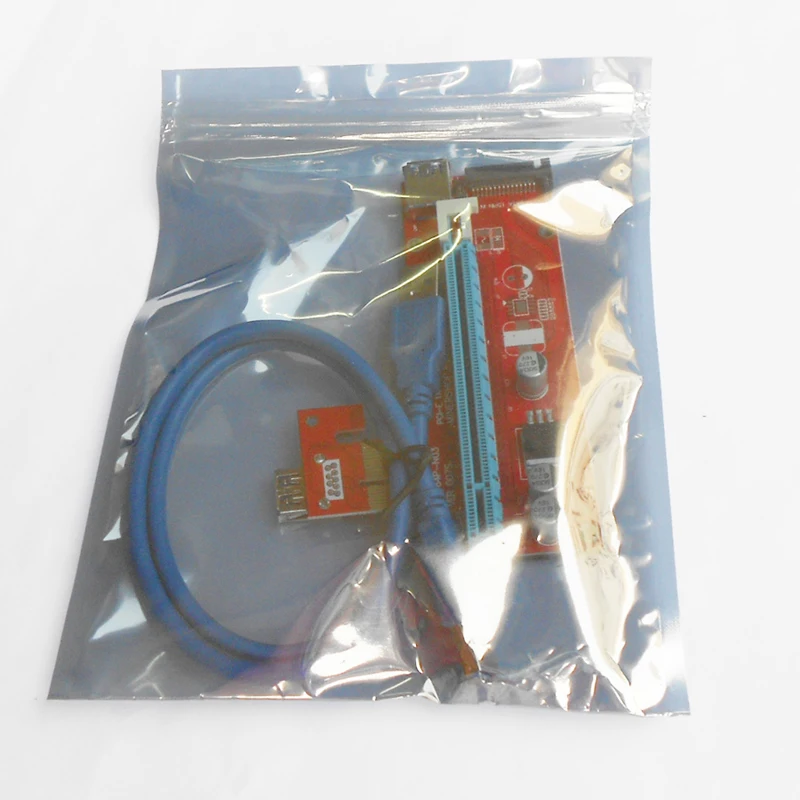 Riser красная плата VER007S PCI-E Экспресс 1x to16x переходная карта адаптер 60 см USB 3 0 кабель