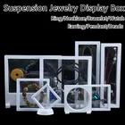 Подвеска из тонкой полиэтиленовой пленки, коробка для демонстрации ювелирных изделий, стеллаж для хранения колец, ожерелий, браслетов, серег, прозрачный контейнер, коробка