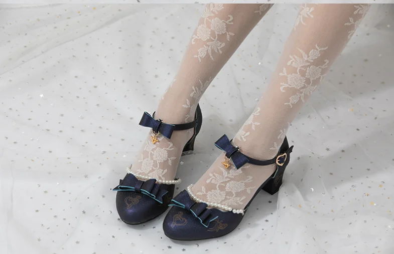 

Princess student cute Japanese fairy Lori High School Kawaii Girl Tea Party Bowknot Princess Kawaii Girl Women Shoes Palace cos
