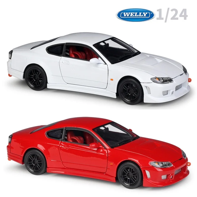 1:24 модель автомобиля Welly Nissan Silvia литая под давлением модель|Наземный транспорт| |