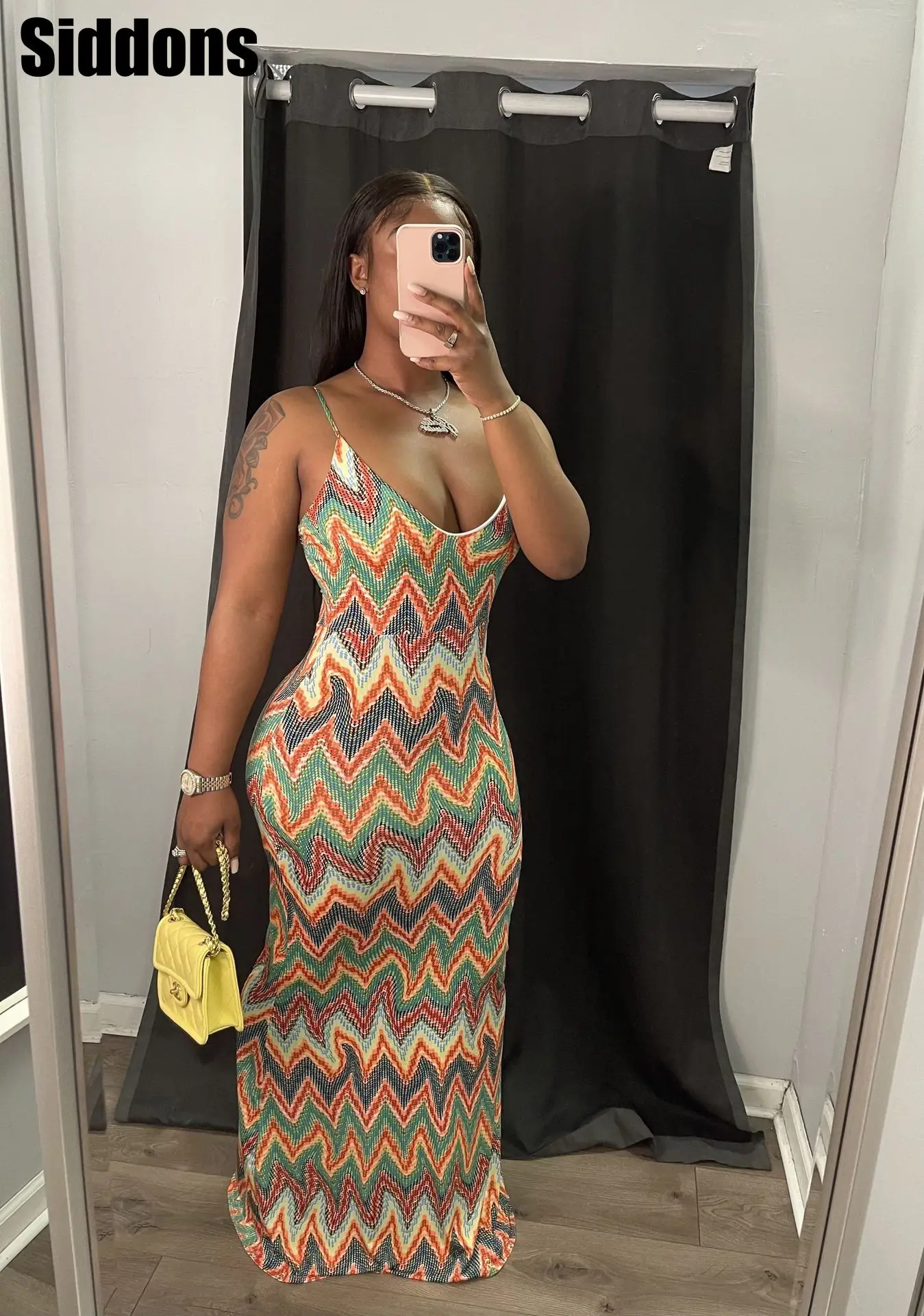 

Женское платье с принтом на бретелях без рукавов с v-образным вырезом эластичное облегающее платье макси платья для женщин пикантные модные...