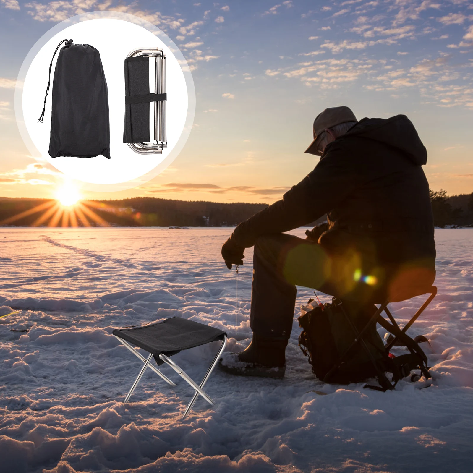 

Durable Portable Folding Fishing Stool Camping Chair for Camping Fishing Outdoor