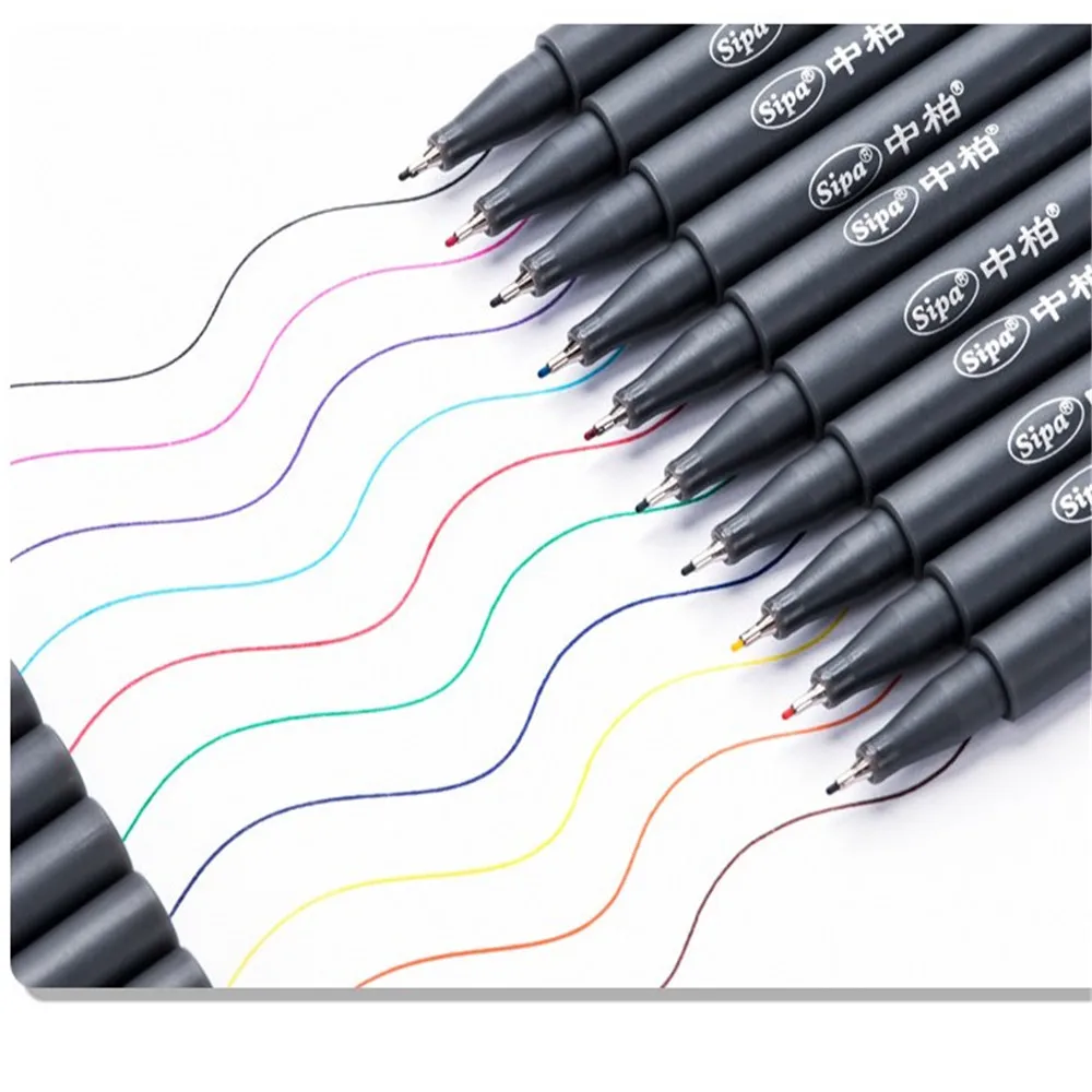 Ручка для рисования мелких линий 10 шт./лот манга мультяшный Рекламный дизайн