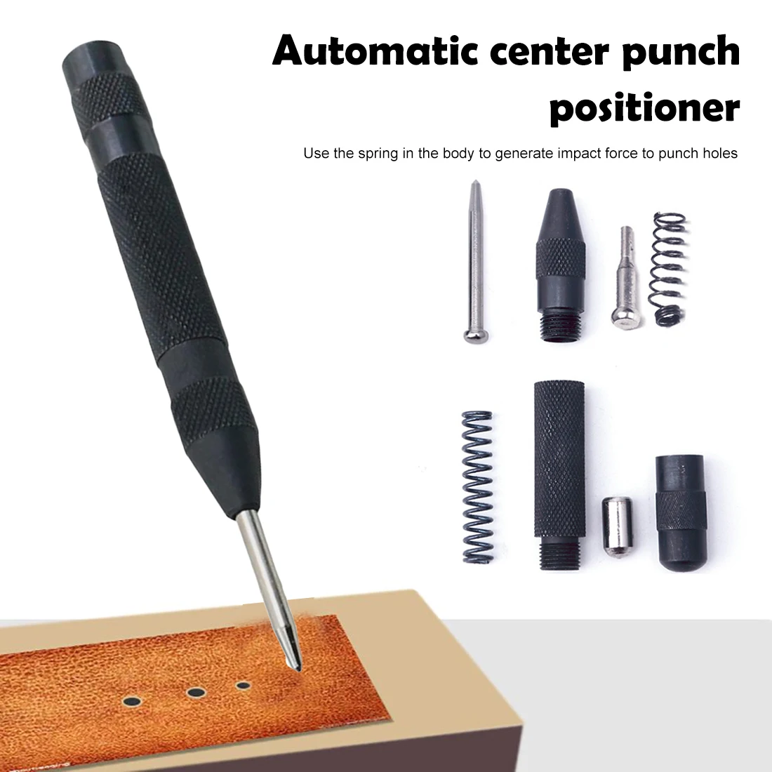 

Drill Bit Tools Golden Automatic Center Punch Dot Punch Positioner Semi Automatic Window Breaking Device Length 130mm HSS