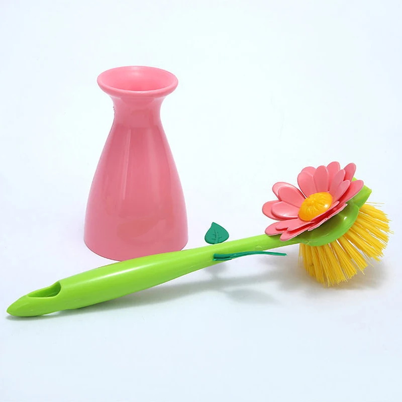 

Kitchen Creative Long Handle Brush Dishwashing Brush Pot Pan Dish Household Kitchen Cleaning Supplies Home Tool