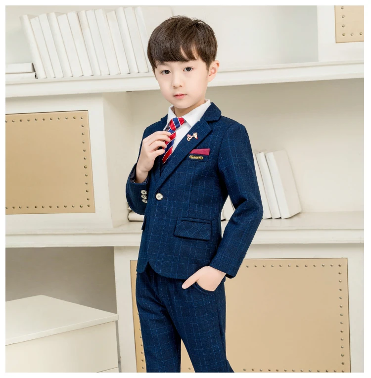 2019 нарядный вечерний блейзер с цветочным принтом для мальчиков комплект одежды