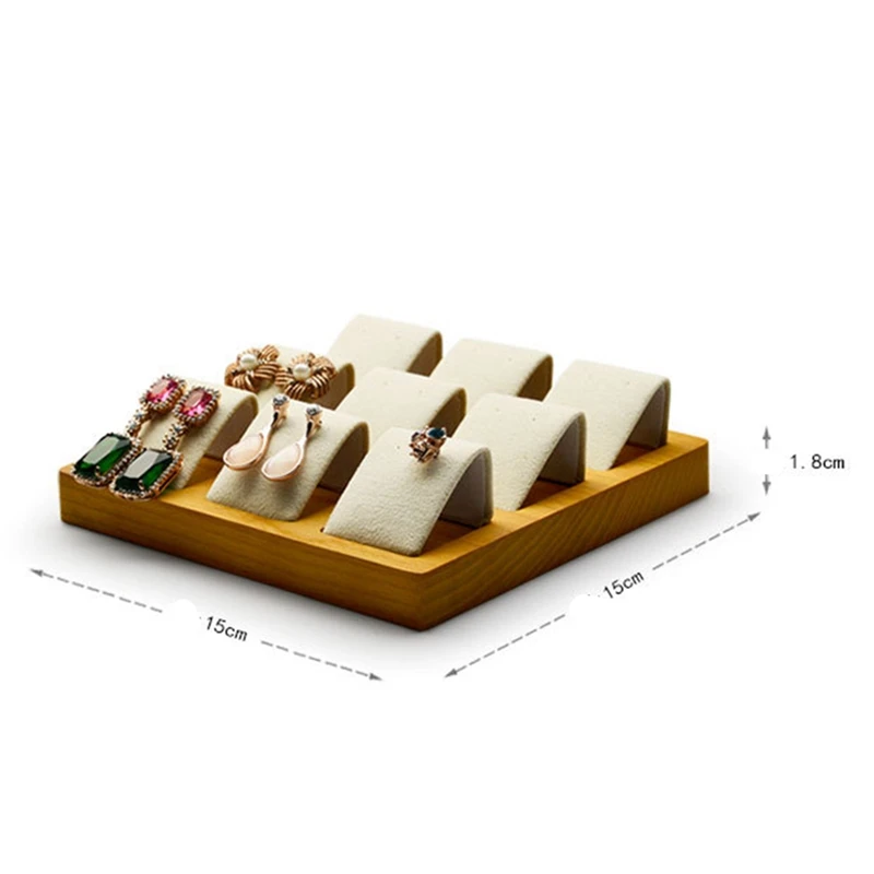 

FANXI Wooden Earring Storage Card Holder, for Jewelry Display Necklace