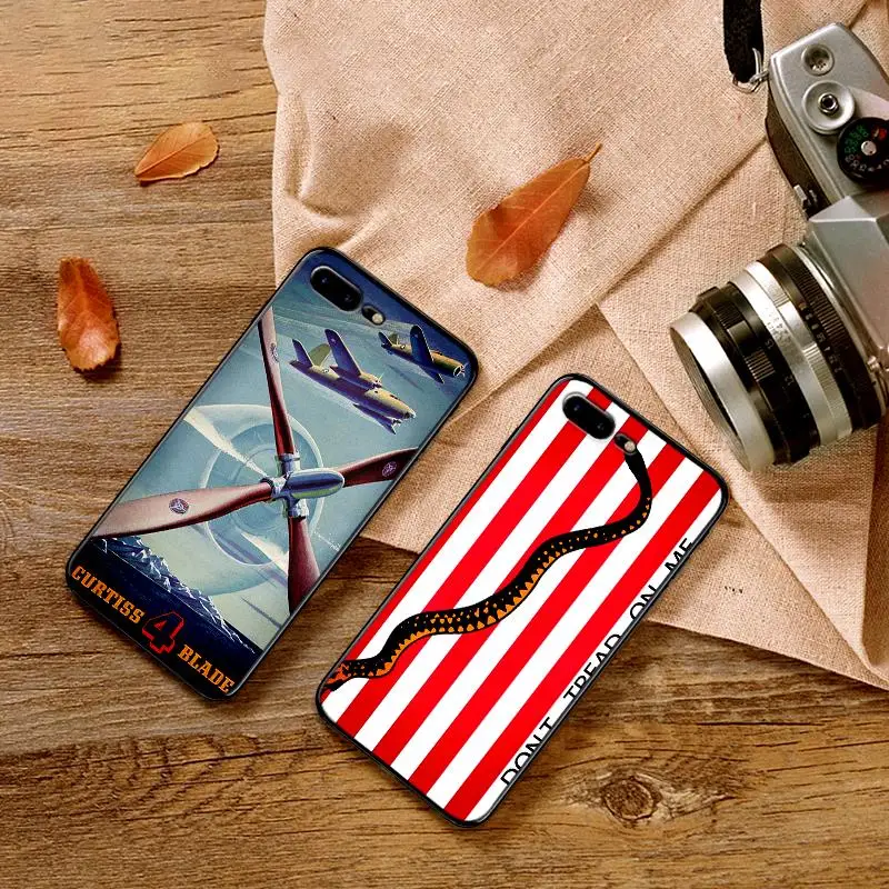 Античный Американский военный мужской чехол для iPhone X XR XS MAX Мягкая силиконовая