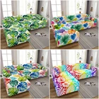 Чехол для углового дивана с тропическими листьями, эластичный чехол для кушетки L-образной формы, эластичные Чехлы для дивана в гостиную, на 1234 места