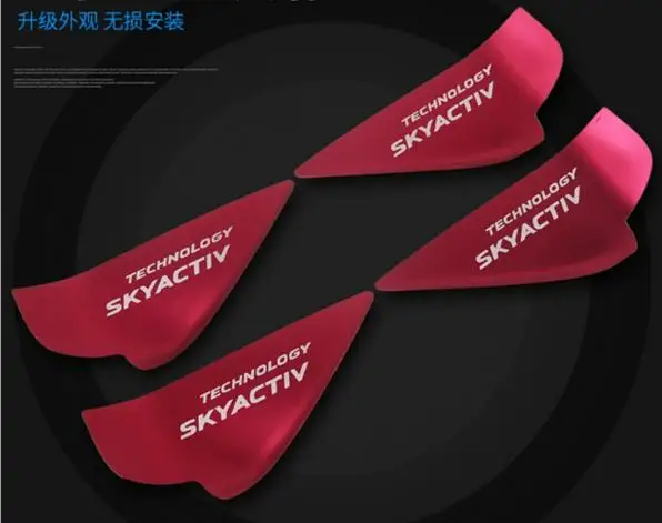 Автомобильная наклейка из алюминиевого сплава внутренняя ручка двери чаша для