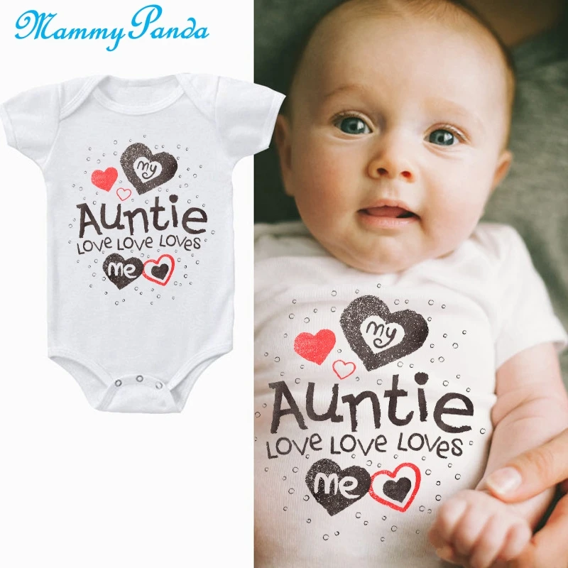 MPANDA Baby Girls Clothes Boys Newborn Aunt Uncle Bodysuit For Newborn children's jumpsuit Cotton onesie Baby Girl Romper Aunty