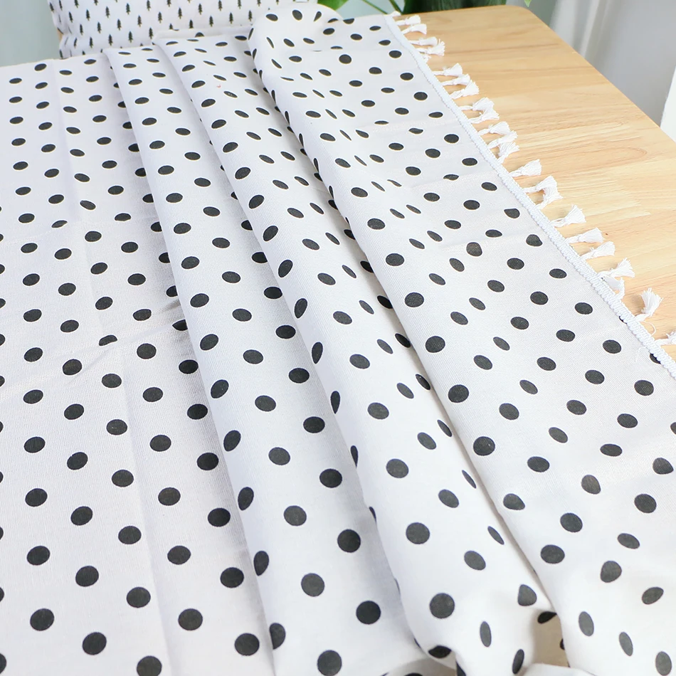 Цвет: белый черный простой полиэстер с геометрическим принтом смешанный хлопок