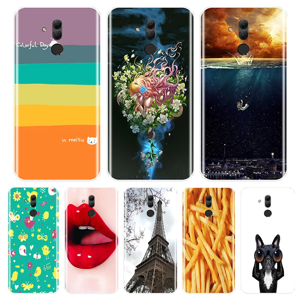 Симпатичный чехол для Huawei Mate 7 8 9 10 20 30 Lite мягкий силиконовый из ТПУ телефона Pro