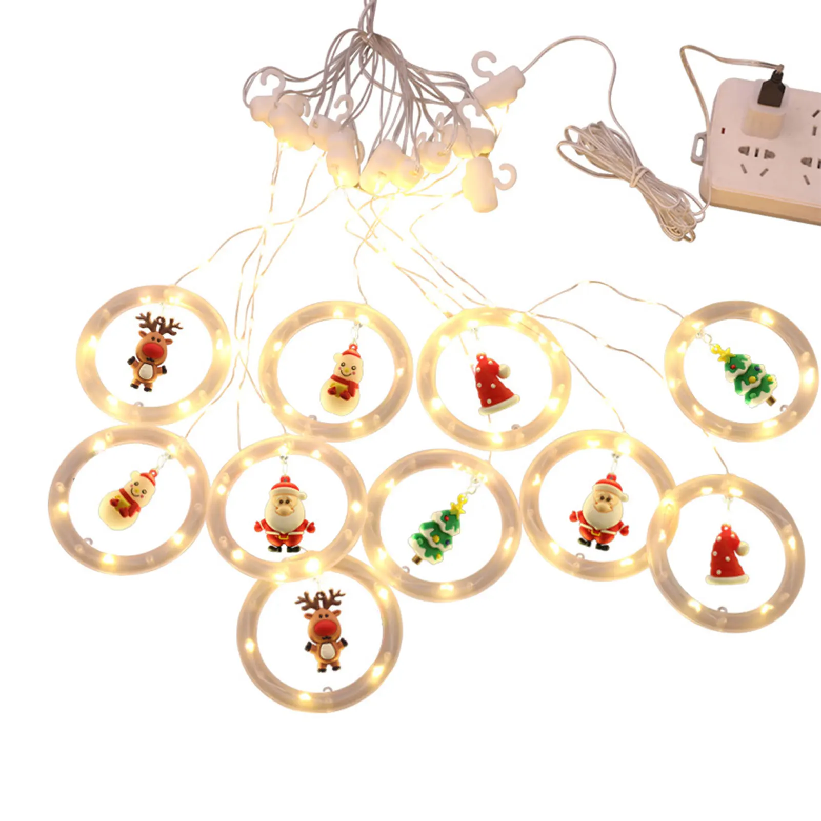 

9.8FT Holiday Decoration Festival Supplies Indoor Christmas Lamp String Celebration USB Charging Warm White Home LED Lights