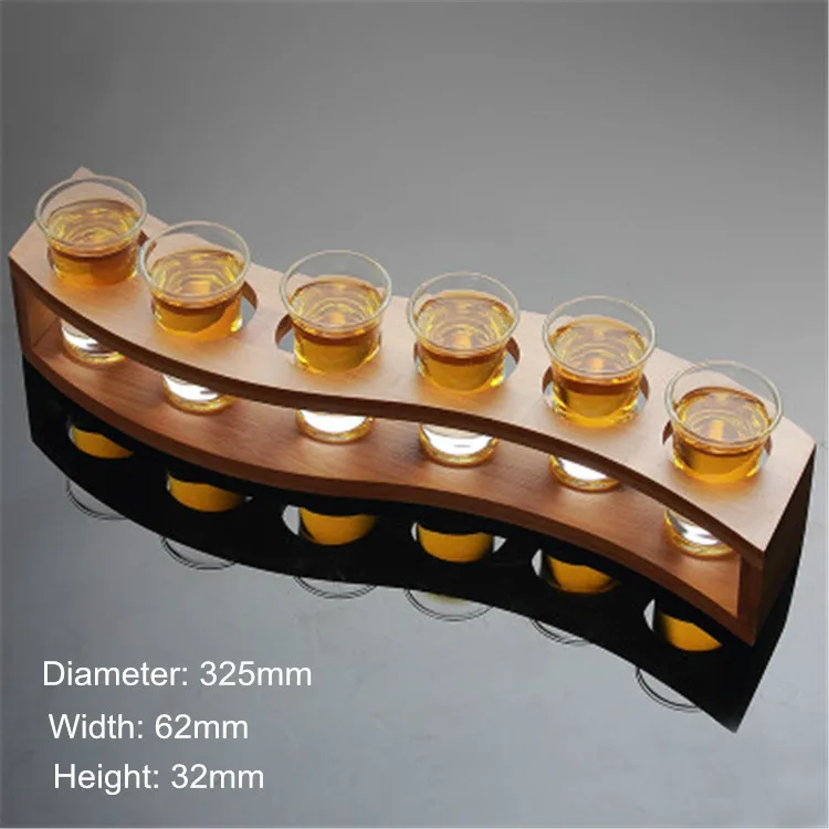 Набор подстаканников с 6 отверстиями шейкер для коктейлей без свинца бокал