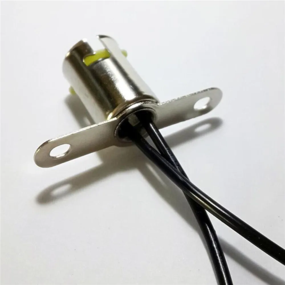 5pcs/set Bulb Lamp Holder BA15D Dual Contact BA15S Single Contact Bulb Socket Lamp Holder with Wire Light Fixture