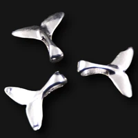 20pcs antique sliver whale tail fishtail charm necklace bangle pendant diy charms jewelry crafts findings 1414mm a418