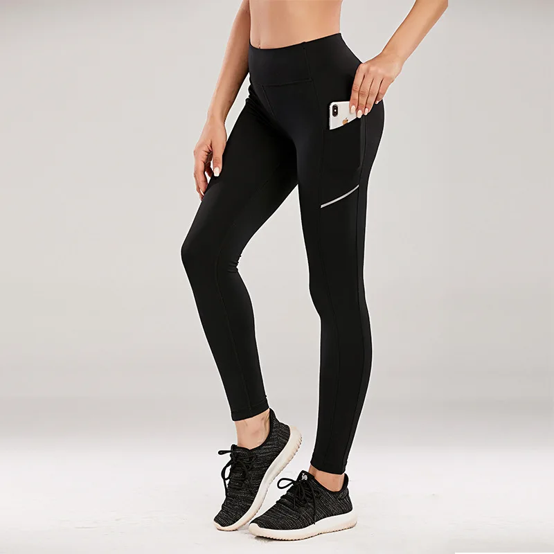 

NWT 2021 Women Sports Pant With Reflective Sexy Hips Sports Pant Running Leggings Super Quality Stretch Fabric Size us4-us12