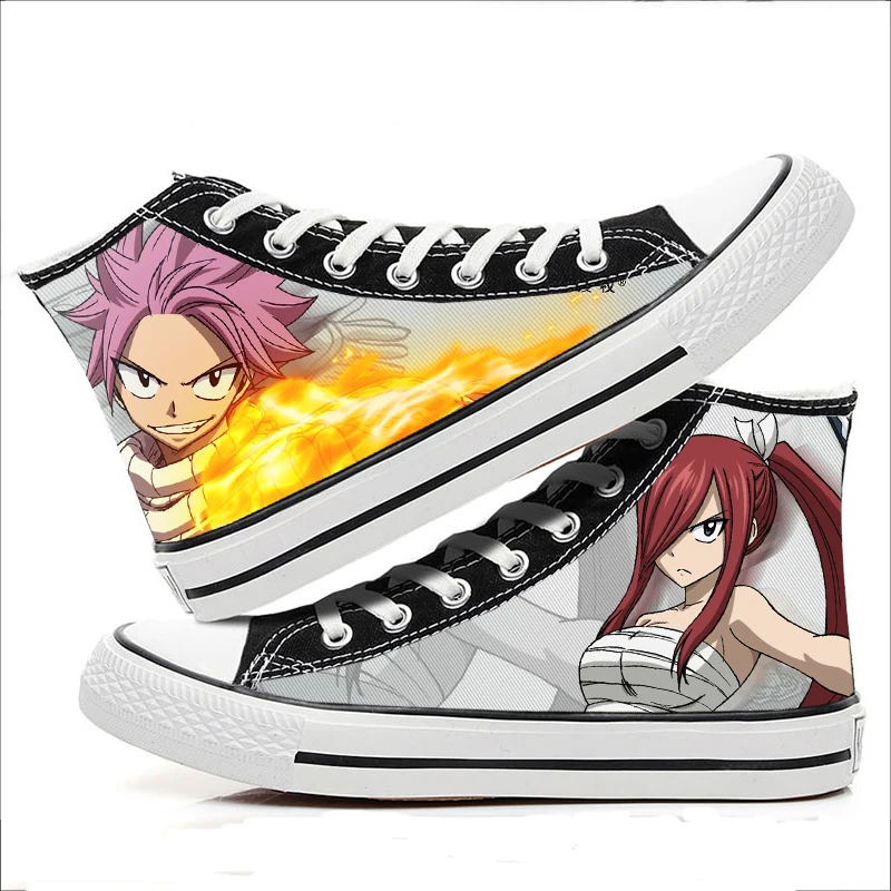 

Anime cartoon fashion students high help Fairy Tail cosplay cos shoes canvas shoes casual comfortable men and woman