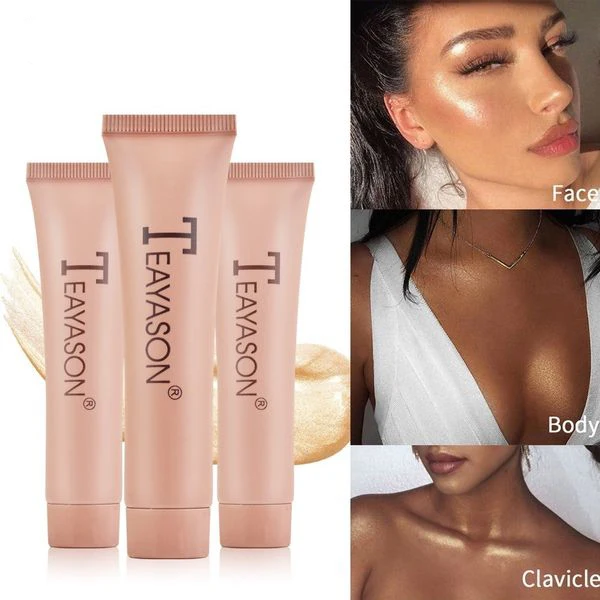 Glow Eyeshadow Liquid Highlighter Shimmer Gold Pink White Brighten Brown Shadow Face Make Up Makeup Eye |