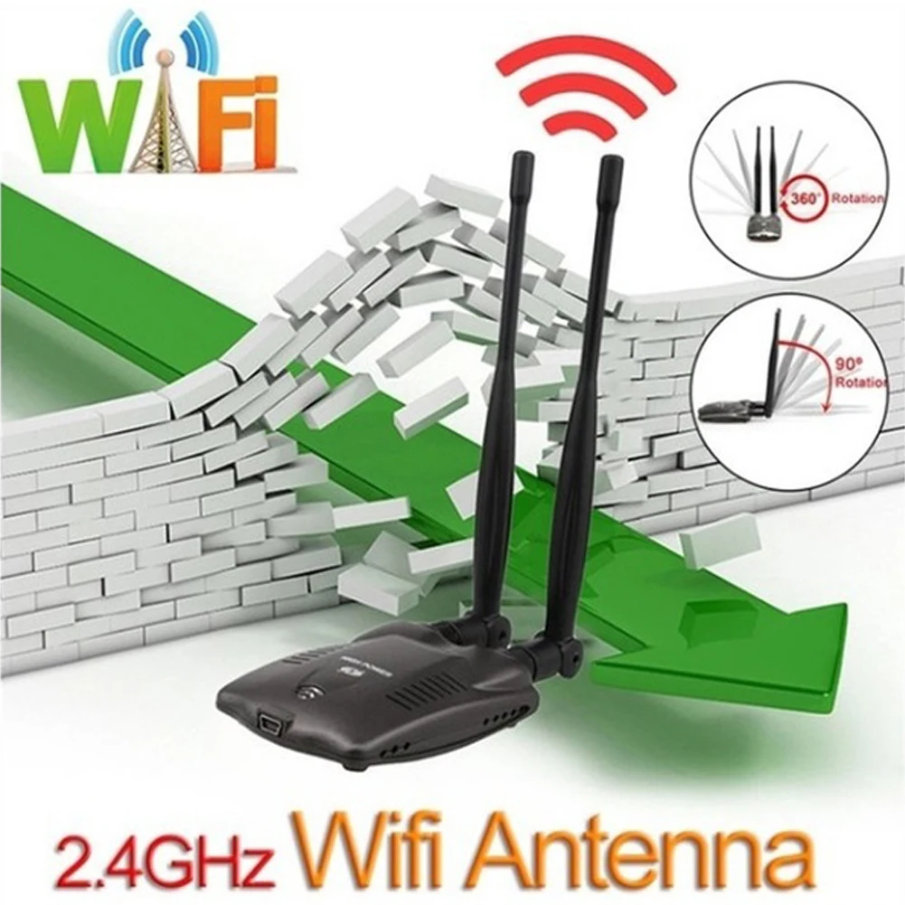 Длинный диапазон Ralink 3070 чипсет USB wifi адаптер Стабильный Прочный двойной антенна