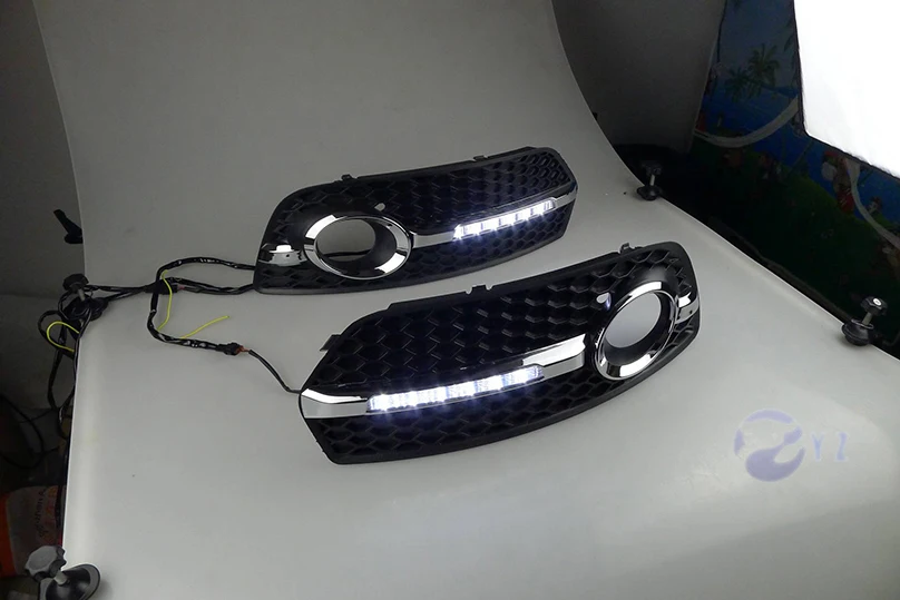 Автомобильная проблесковая 1 пара DRL Для Audi Q5 2010 2011 2012 2013 Габаритные огни дневного