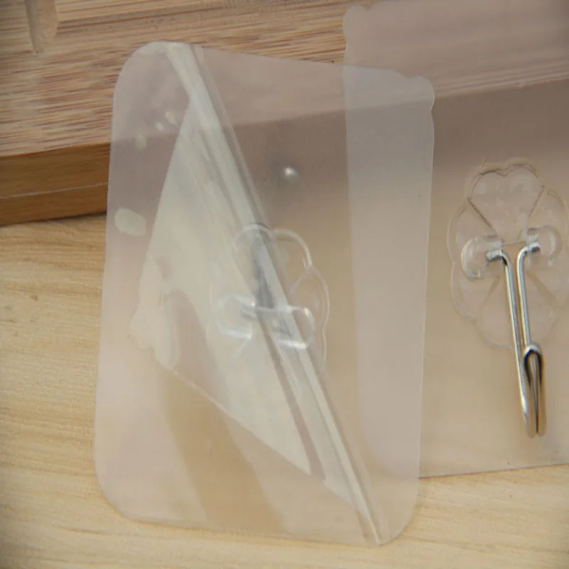 

U-Supply Wall Transparent Hook Clear Resusable Seamless No Scratch Waterproof Multi-Purpose Hooks For Bathroom Kitchen