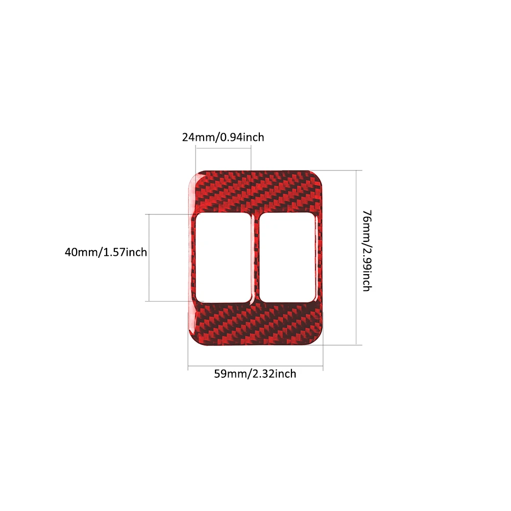 

Car Styling Modification Carbon Fiber Seat Heating Button Car Stickers Trim Cover Fit for Subaru BRZ for Toyota 86 2013 14-2019