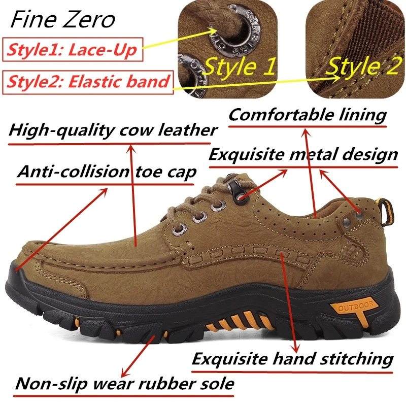 Новинка хит продаж Мужская Удобная Нескользящая походная обувь первый слой