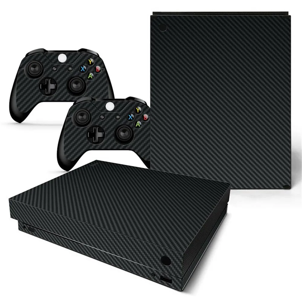 Наклейка из белого углеродного волокна для консоли Xbox one X и контроллеров|stickers