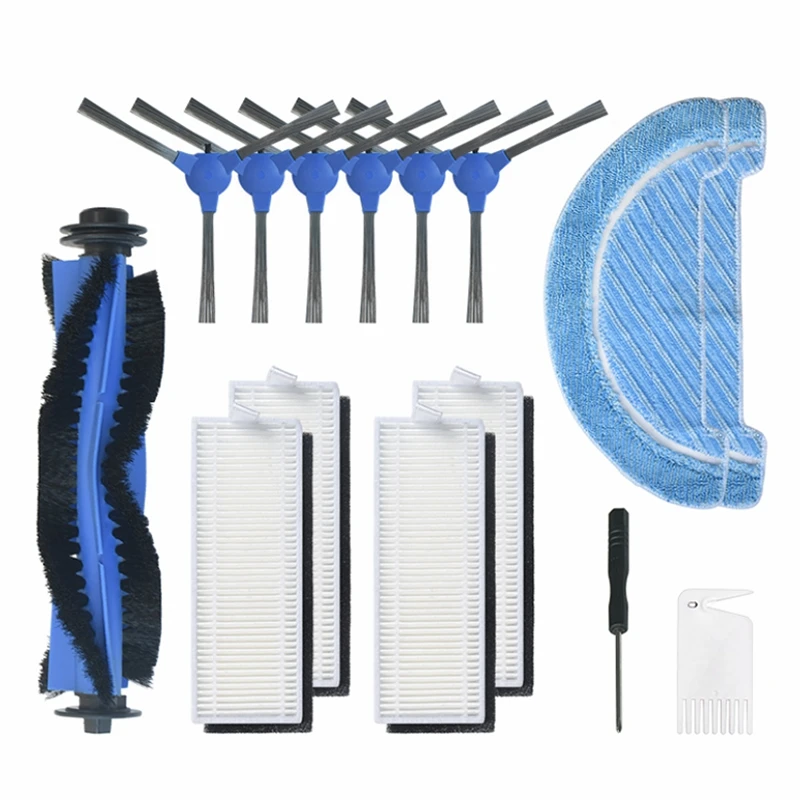 

Robot Side Brush Hepa Filter Mop Cloth for Cecotec Conga 1090 Robot Vacuum Cleaner Parts Accessories Replacement Kit