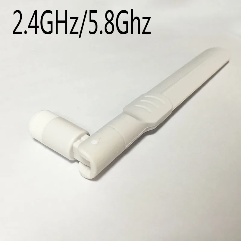 100PC  Wifi Antenna dual band 2.4Ghz 5Ghz 8dbi high gain Omni  RP-SMA connector rotatable White color oars flat aerial Wholesale